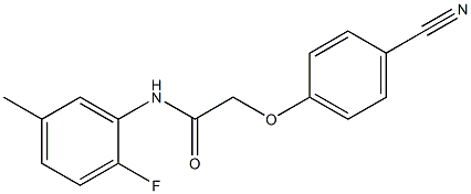 2-(4-cyanophenoxy)-N-(2-fluoro-5-methylphenyl)acetamide