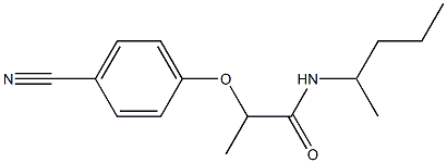 2-(4-cyanophenoxy)-N-(pentan-2-yl)propanamide