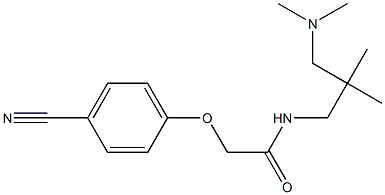 2-(4-cyanophenoxy)-N-[3-(dimethylamino)-2,2-dimethylpropyl]acetamide|