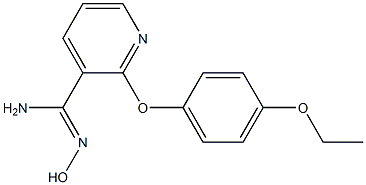 2-(4-ethoxyphenoxy)-N'-hydroxypyridine-3-carboximidamide 化学構造式