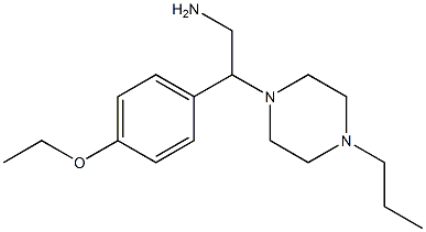 2-(4-ethoxyphenyl)-2-(4-propylpiperazin-1-yl)ethanamine 化学構造式