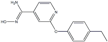 2-(4-ethylphenoxy)-N'-hydroxypyridine-4-carboximidamide Struktur