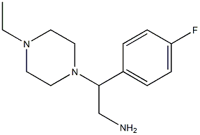 2-(4-ethylpiperazin-1-yl)-2-(4-fluorophenyl)ethanamine Structure