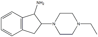 2-(4-ethylpiperazin-1-yl)-2,3-dihydro-1H-inden-1-ylamine,,结构式