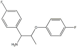 2-(4-fluorophenoxy)-1-(4-fluorophenyl)propan-1-amine Struktur