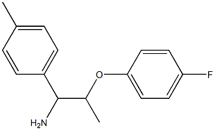 2-(4-fluorophenoxy)-1-(4-methylphenyl)propan-1-amine Struktur