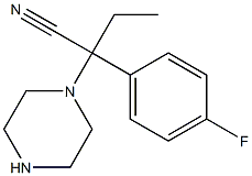  2-(4-fluorophenyl)-2-(piperazin-1-yl)butanenitrile