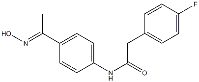 2-(4-fluorophenyl)-N-{4-[(1E)-N-hydroxyethanimidoyl]phenyl}acetamide