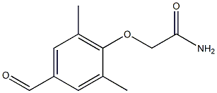2-(4-formyl-2,6-dimethylphenoxy)acetamide 化学構造式
