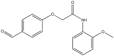 2-(4-formylphenoxy)-N-(2-methoxyphenyl)acetamide 结构式