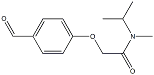 2-(4-formylphenoxy)-N-methyl-N-(propan-2-yl)acetamide 结构式