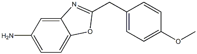 2-(4-methoxybenzyl)-1,3-benzoxazol-5-amine,,结构式
