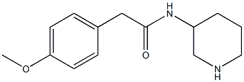 2-(4-methoxyphenyl)-N-(piperidin-3-yl)acetamide Structure