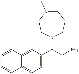 2-(4-methyl-1,4-diazepan-1-yl)-2-(naphthalen-2-yl)ethan-1-amine,,结构式