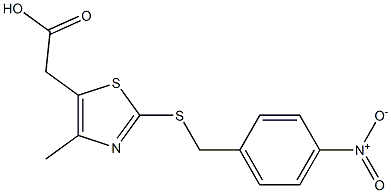  2-(4-methyl-2-{[(4-nitrophenyl)methyl]sulfanyl}-1,3-thiazol-5-yl)acetic acid