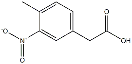 2-(4-methyl-3-nitrophenyl)acetic acid 结构式