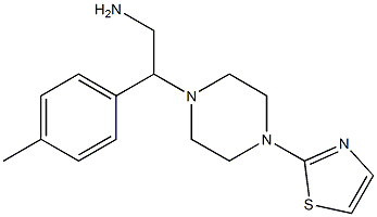  2-(4-methylphenyl)-2-[4-(1,3-thiazol-2-yl)piperazin-1-yl]ethan-1-amine