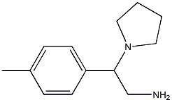 2-(4-methylphenyl)-2-pyrrolidin-1-ylethanamine,,结构式