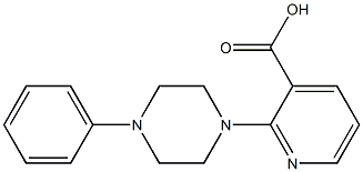 2-(4-phenylpiperazin-1-yl)pyridine-3-carboxylic acid Struktur