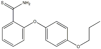 2-(4-propoxyphenoxy)benzene-1-carbothioamide 结构式