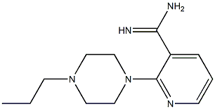 2-(4-propylpiperazin-1-yl)pyridine-3-carboximidamide Struktur