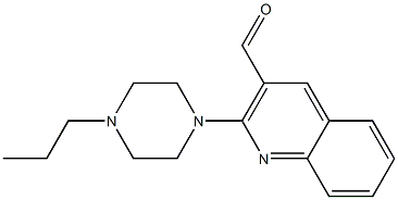 2-(4-propylpiperazin-1-yl)quinoline-3-carbaldehyde Structure