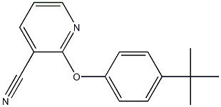 2-(4-tert-butylphenoxy)pyridine-3-carbonitrile 结构式