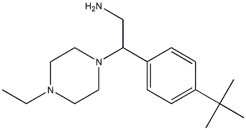 2-(4-tert-butylphenyl)-2-(4-ethylpiperazin-1-yl)ethan-1-amine,,结构式
