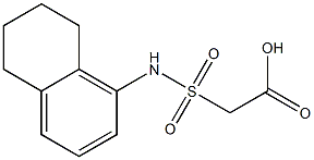 2-(5,6,7,8-tetrahydronaphthalen-1-ylsulfamoyl)acetic acid,,结构式