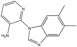 2-(5,6-dimethyl-1H-1,3-benzodiazol-1-yl)pyridin-3-amine Structure