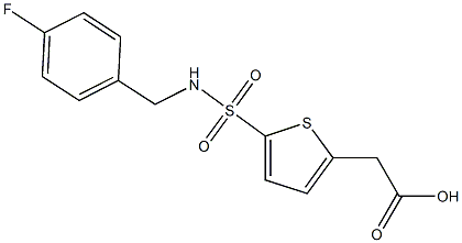 2-(5-{[(4-fluorophenyl)methyl]sulfamoyl}thiophen-2-yl)acetic acid