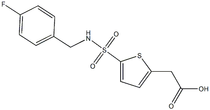  2-(5-{[(4-fluorophenyl)methyl]sulfamoyl}thiophen-2-yl)acetic acid