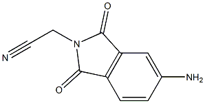 2-(5-amino-1,3-dioxo-2,3-dihydro-1H-isoindol-2-yl)acetonitrile Structure