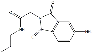 2-(5-amino-1,3-dioxo-2,3-dihydro-1H-isoindol-2-yl)-N-propylacetamide