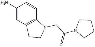 2-(5-amino-2,3-dihydro-1H-indol-1-yl)-1-(pyrrolidin-1-yl)ethan-1-one Structure