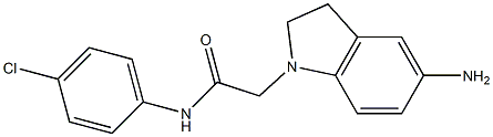 2-(5-amino-2,3-dihydro-1H-indol-1-yl)-N-(4-chlorophenyl)acetamide