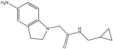 2-(5-amino-2,3-dihydro-1H-indol-1-yl)-N-(cyclopropylmethyl)acetamide|
