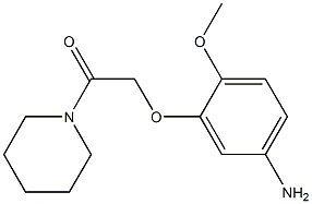 2-(5-amino-2-methoxyphenoxy)-1-(piperidin-1-yl)ethan-1-one Struktur