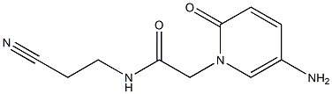 2-(5-amino-2-oxo-1,2-dihydropyridin-1-yl)-N-(2-cyanoethyl)acetamide Structure