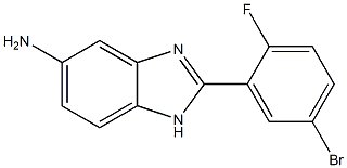 2-(5-bromo-2-fluorophenyl)-1H-benzimidazol-5-amine Structure