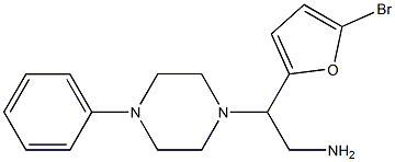 2-(5-bromofuran-2-yl)-2-(4-phenylpiperazin-1-yl)ethan-1-amine Structure