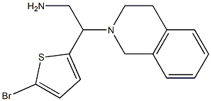 2-(5-bromothiophen-2-yl)-2-(1,2,3,4-tetrahydroisoquinolin-2-yl)ethan-1-amine Structure