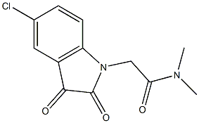 2-(5-chloro-2,3-dioxo-2,3-dihydro-1H-indol-1-yl)-N,N-dimethylacetamide