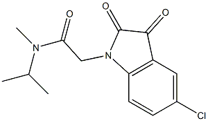 2-(5-chloro-2,3-dioxo-2,3-dihydro-1H-indol-1-yl)-N-methyl-N-(propan-2-yl)acetamide Structure