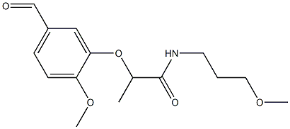 2-(5-formyl-2-methoxyphenoxy)-N-(3-methoxypropyl)propanamide