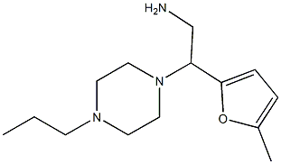 2-(5-methyl-2-furyl)-2-(4-propylpiperazin-1-yl)ethanamine,,结构式
