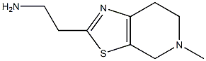 2-(5-methyl-4,5,6,7-tetrahydro[1,3]thiazolo[5,4-c]pyridin-2-yl)ethanamine,,结构式