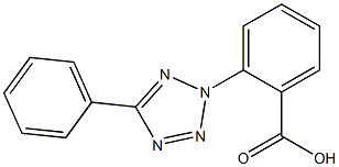 2-(5-phenyl-2H-1,2,3,4-tetrazol-2-yl)benzoic acid Struktur