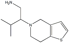 2-(6,7-dihydrothieno[3,2-c]pyridin-5(4H)-yl)-3-methylbutan-1-amine Struktur