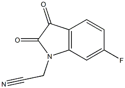 2-(6-fluoro-2,3-dioxo-2,3-dihydro-1H-indol-1-yl)acetonitrile Structure